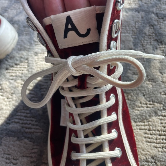Superga x Alexa Chung Velvet High Top Sneakers 7.5 W - Picture 8 of 10